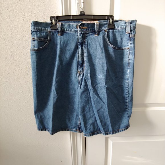 Big Mac Work Wear Mens Blue Denim Jorts Jean Shorts Size 38 - Picture 1 of 2